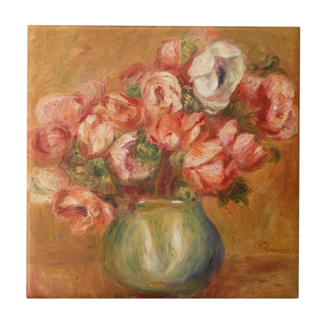 Carreau Anemones par Pierre-Auguste Renoir (Devant)