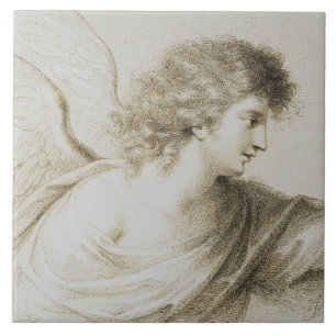 Carreau ange chrétien par Francesco Bartolozzi