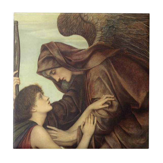 Carreau Ange de la mort par Evelyn De Morgan (Devant)