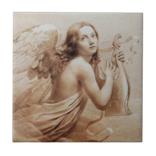 CARREAU ANGE JOUER LYRA SUR LES NUAGES