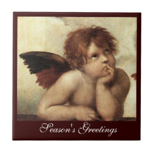 Carreau ANGEL / Cherub ailé Raffaello Sanzio