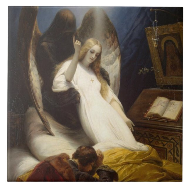 Carreau Angel de la mort (Aller au Ciel) (Horace Vernet) (Devant)