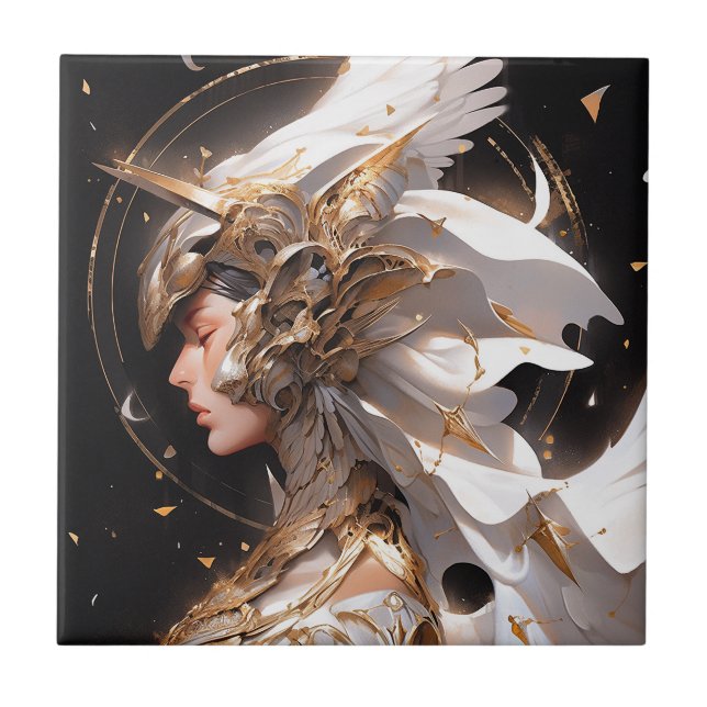 Carreau Angel En Blanc Armor Imaginaire Art (Devant)