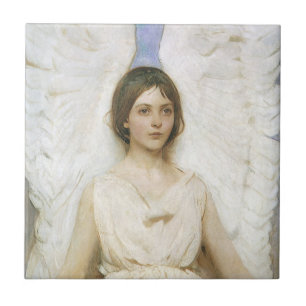 Carreau Angel par Abbott Thayer, Art Victorien Vintage