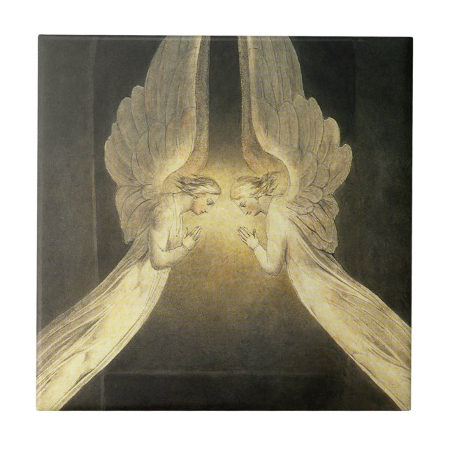 Carreau Anges anciens planant au-dessus de Jésus-Christ (Devant)