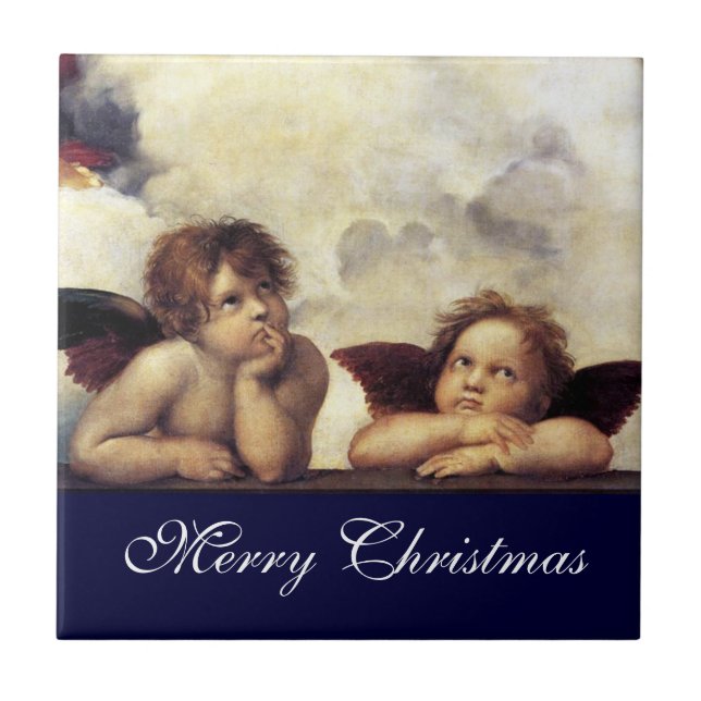 Carreau ANGES / Cherubs ailés, Raffaello Sanzio (Devant)