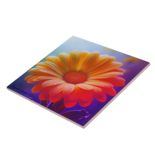 Carreau Angestelle Décoratif Deux Tonages Daisy (Côté)