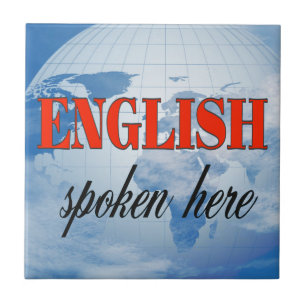 Carreau Anglais parlé ici terre nuageuse