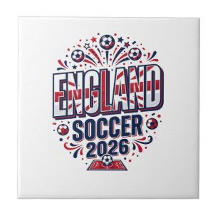 Carreau Angleterre Football 2026 Football Gras Typographie