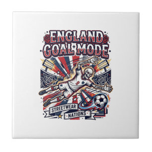Carreau Angleterre Mode de but squelette attaquant Nations