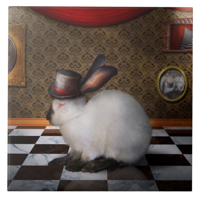 Carreau Animal - Le Lapin - Version inversée (Devant)