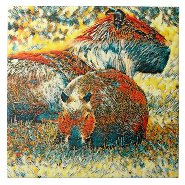 Carreau AnimalArt_Capybara_004 (Devant)