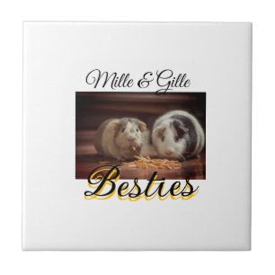 Carreau Animaux de compagnie amis besties ajouter nom anim