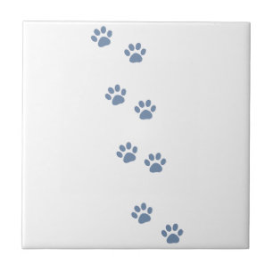 Carreau animaux de compagnie chiens chat pawprints