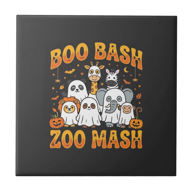 Carreau Animaux du zoo Halloween Boo Bash Zoo Mash_1 (Devant)