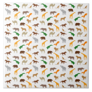 Carreau Animaux sauvages
