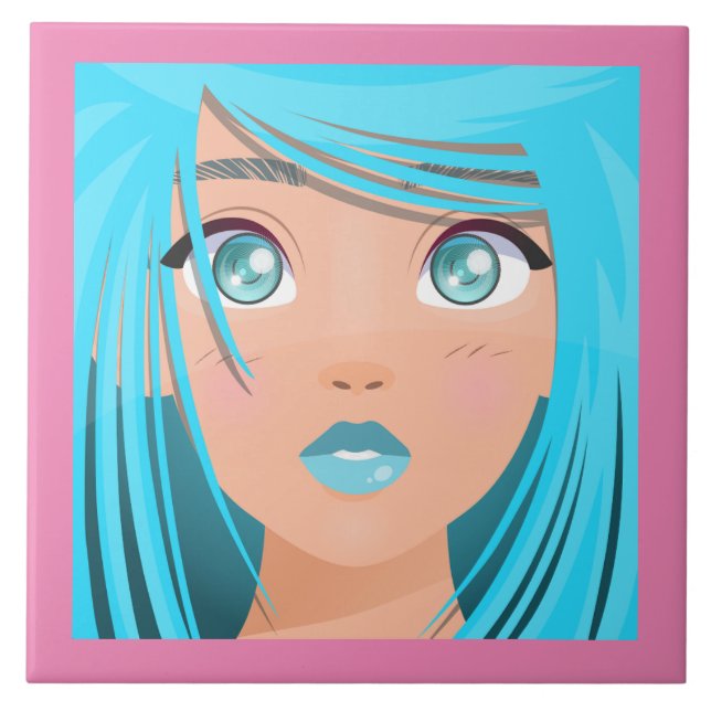 CARREAU ANIME CARTOON GIRL (Devant)