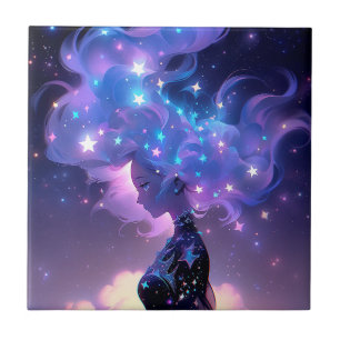 Carreau Anime Girl Fabriquée En Étoiles