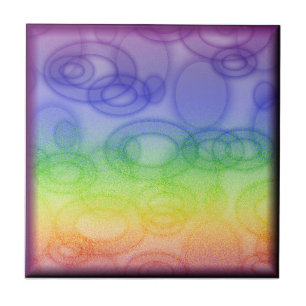 Carreau Anneaux arc-en-ciel
