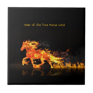 Carreau Année du Cheval 2026 (Cheval de Feu)