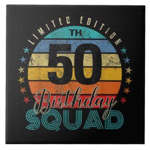 Carreau Anniversaire 50 Ans Vintage