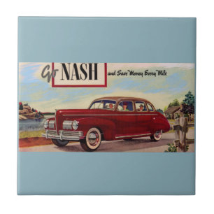 Carreau Annonce 1941 d'automobile de Nash