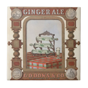 Carreau Annonce Vintage Pour Belfast Ginger Ale. 2