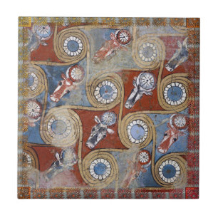 Carreau Antique Amenhotep Egyptien bleu gris