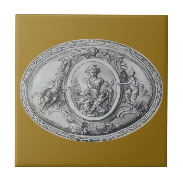 Carreau Antique Anges et dieux Art grec romain (Devant)