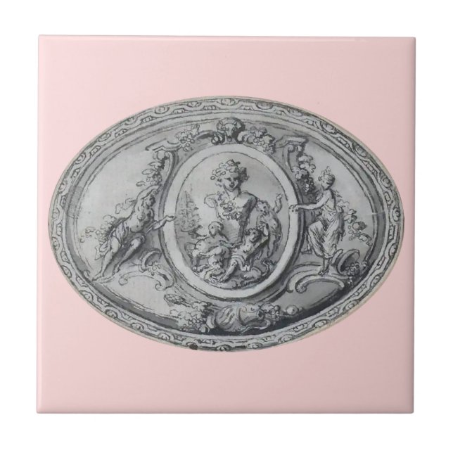 Carreau Antique Anges et dieux Art grec romain (Devant)