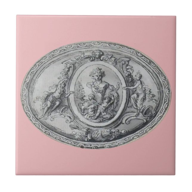 Carreau Antique Anges et dieux Art grec romain (Devant)