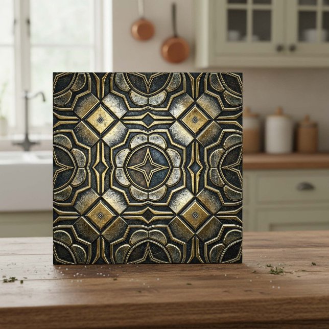 Carreau Antique Fer Industriel Géométrique #10 ID1227 (Créateur téléchargé)