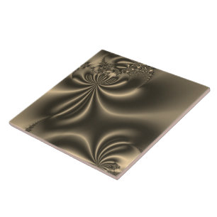 Carreau Antique Gold Flower Fractal