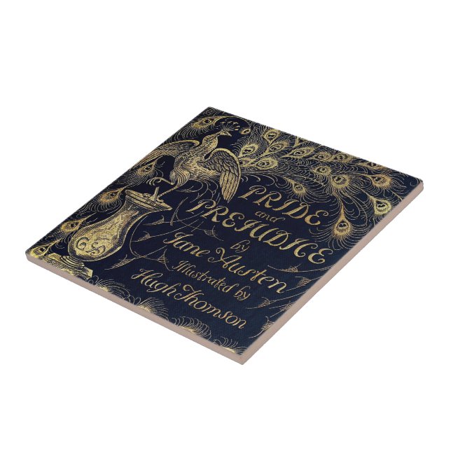 Carreau Antique Jane Austen Fierté et préjugé Peacock (Côté)