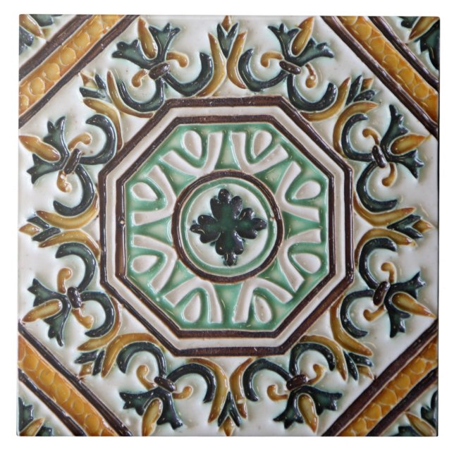 Carreau Antique Majolique Espagnole (Devant)