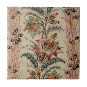 Carreau Antique Motif Fleur