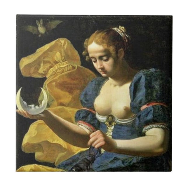 CARREAU ANTIQUE RENAISSANCE TAROTS 18 (Devant)