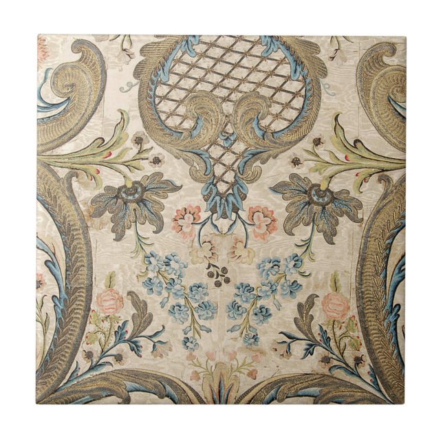 Carreau Antique Vintage Louis XV Floral Backsplash (Devant)