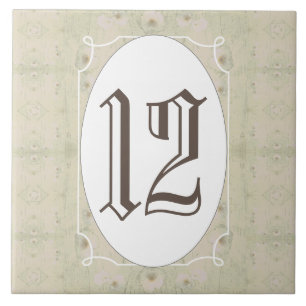 Carreau Antique Wood Floral House Numéro