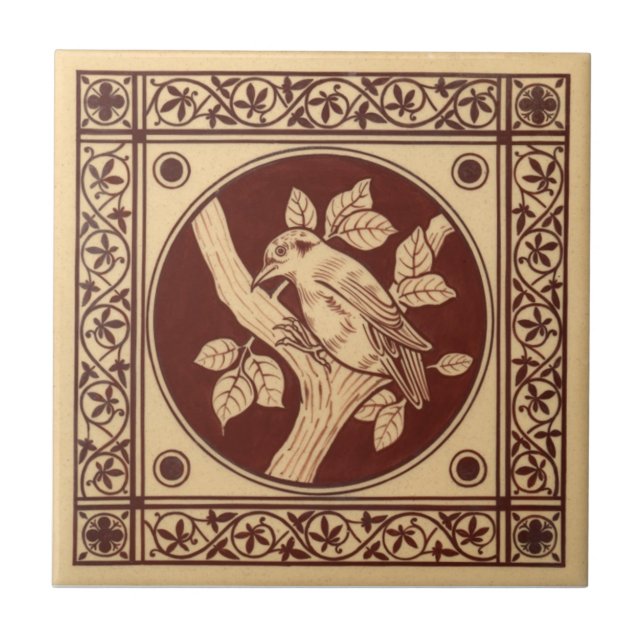 Carreau Antiquité Transferware de la reproduction VT0008 (Devant)