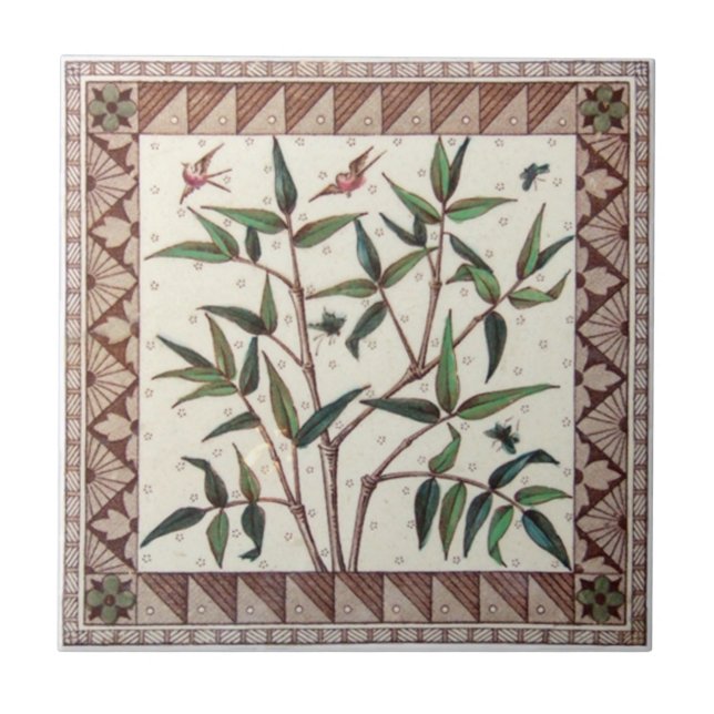 Carreau Antiquité Transferware de la reproduction VT0043 (Devant)