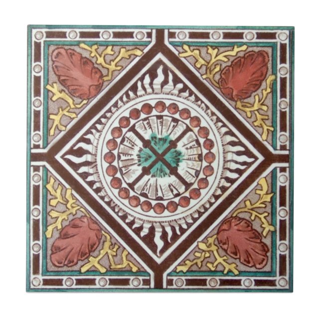 Carreau Antiquité Transferware de la reproduction VT0057 (Devant)