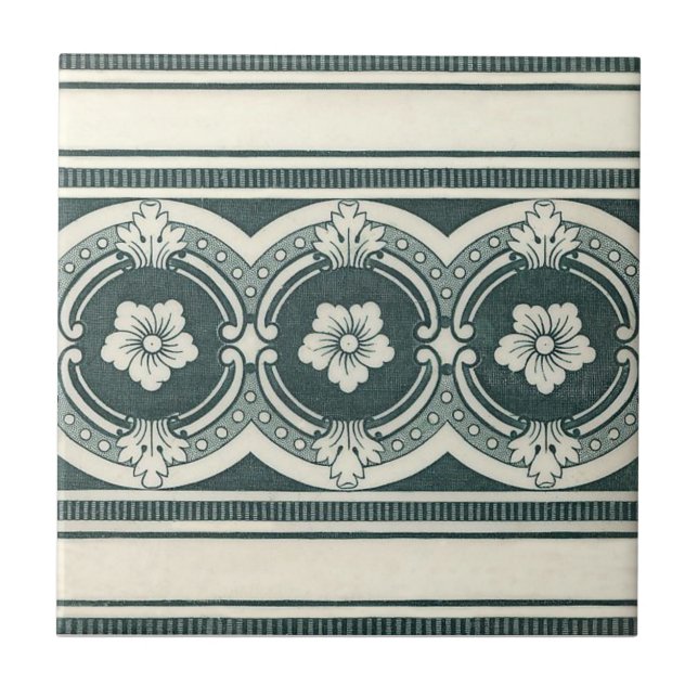 Carreau Antiquité Transferware de la reproduction VT0077 (Devant)