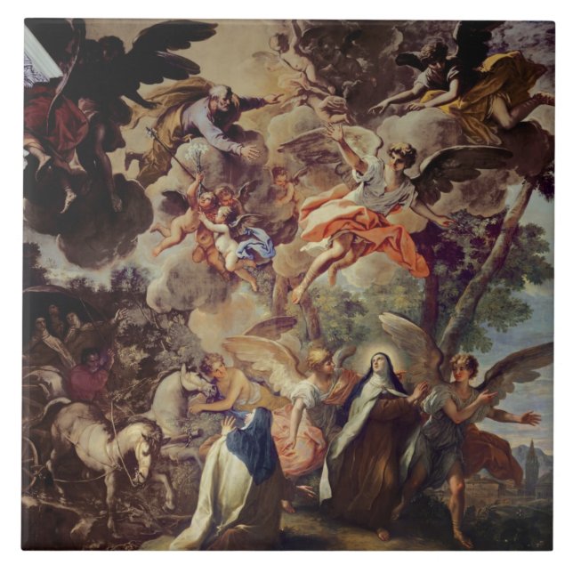 Carreau Apparition de St Joseph vers St Theresa (Devant)