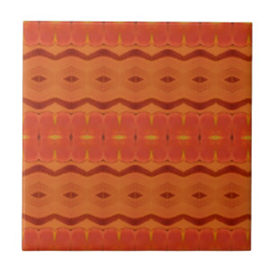 Carreau Apricot orange décoration de conception géométriqu