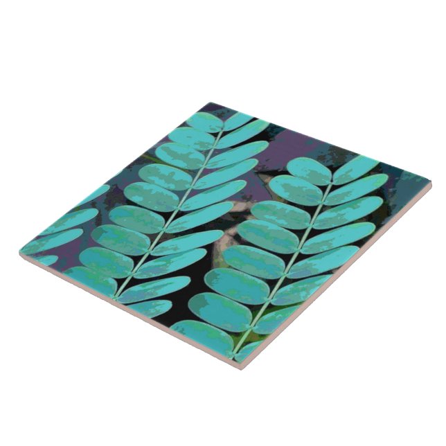 Carreau Aqua Feuilles (Côté)