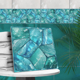 Carreau Aquamarine - collage des cellules