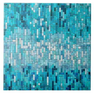 Carreau Aquamarine mosaïque Abstraite