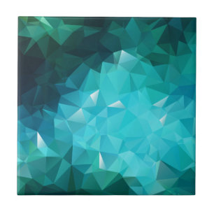 Carreau Aquamarine polygonale Abstrait