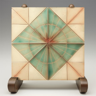 Carreau Aquamarine Starburst Terre Cuivre